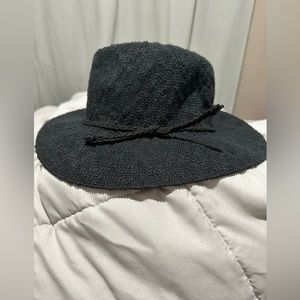 Kendall&Kylie navy woven fedora hat